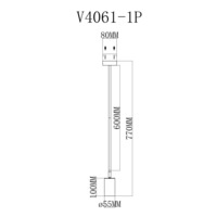 Подвесной светильник V4061-1P Section