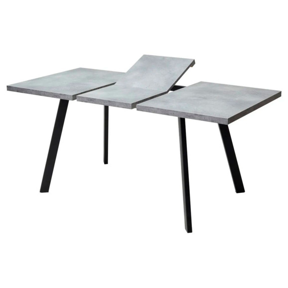 Стол Brick M 120, бетон Портленд/ черный - фото 4