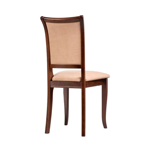 Деревянный стул Корнелл бежевый велюр / орех темный - фото 4