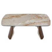 Фотография товара Стол Selestia, глянцевая керамика, шпон ореха от компании ChiedoCover.