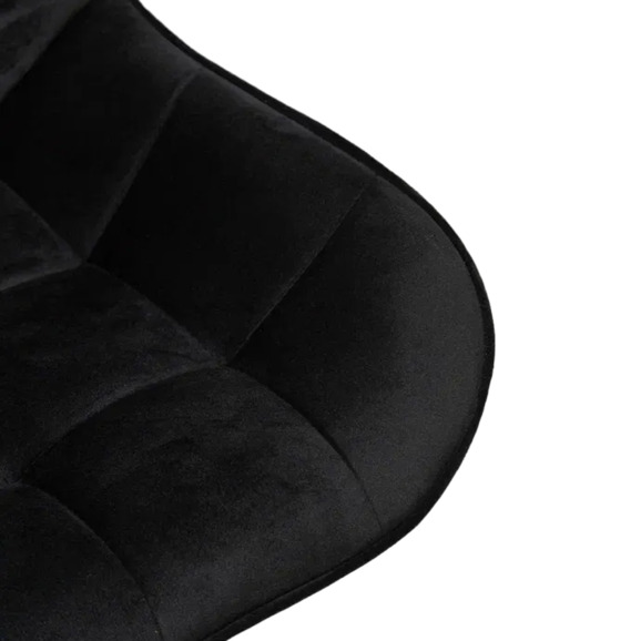 Стул Мускус, пирамида, велюр, черный, серебряный - фото 7