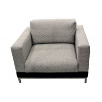 Настоящее фото товара Кресло Марлоу, рогожка, стоун, произведённого компанией ChiedoCover