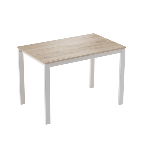 Стол Тион-5, дуб крафт серый, белый - фото 1