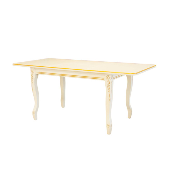 Стол раздвижной Клар, массив бука, молочный - фото 4