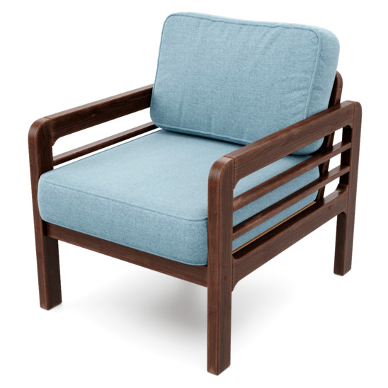 Кресло Эмма, синее - фото 3