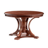 Настоящее фото товара Деревянный стол Нозеан круглый миланский орех, произведённого компанией ChiedoCover