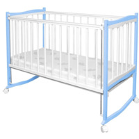 Настоящее фото товара Детская кроватка СОНАТА, голубой, произведённого компанией ChiedoCover