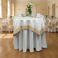 Фотография товара Комплект мебели и текстиля на 2 персоны, белый, золотистый от компании ChiedoCover.