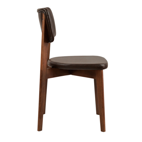 Стул Topas, экокожа коричневая Cometa dark Brown, старинный орех - фото 5