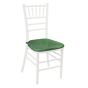 Подушка 01 для стула Кьявари, 3см, кожзам зеленый