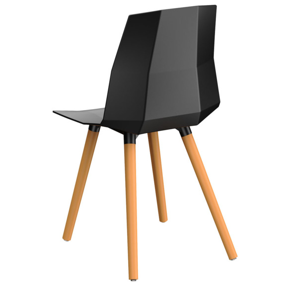 Стул Plan, черный, бежевый Стул Plan, черный, бежевый - фото 3