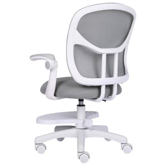 Кресло детское с подставкой для ног Скаттл, серый - фото 6