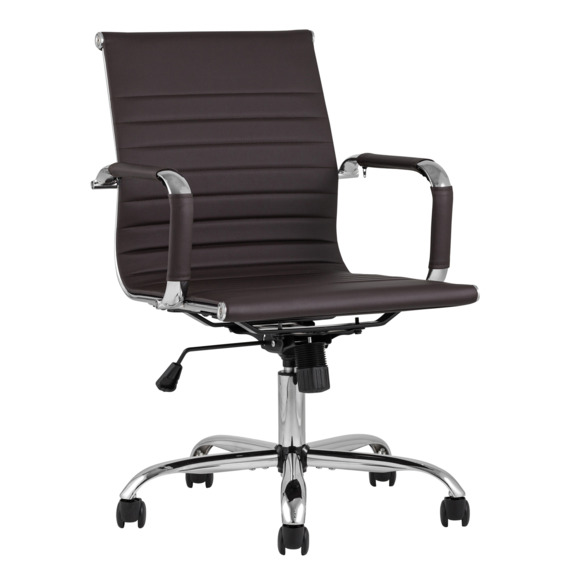 Кресло офисное TopChairs City S, коричневое - фото 1