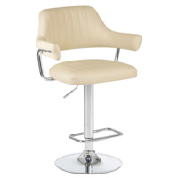 Настоящее фото товара Барный стул КРАКОВ, экокожа кремовая, произведённого компанией ChiedoCover