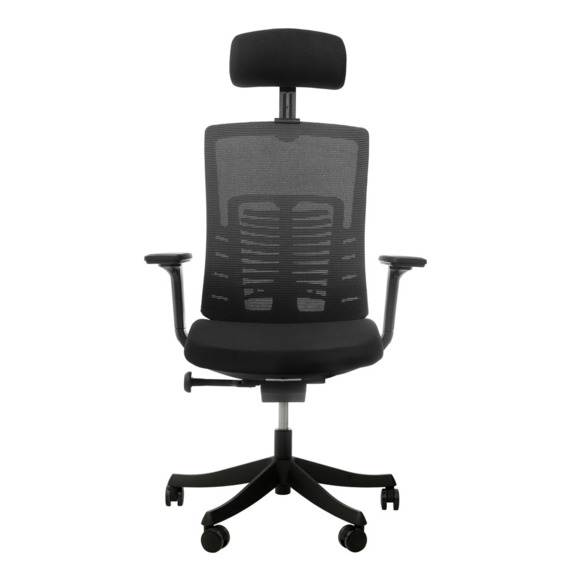 Офисное поворотное кресло Sparx ft-5 raze black / black, mesh / fabric, черный - фото 3