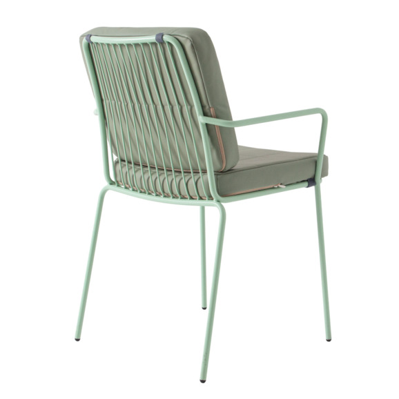 Стул Лион с подушкой 02, зеленый - фото 9