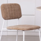Реальное изображение товара 4 Стул Kvik, рогожка Play linen, ножки металл RAL 9003 производства ChiedoCover 