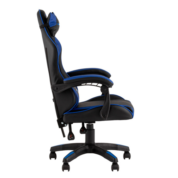 Кресло спортивное TopChairs Shadow, черно-синий Кресло спортивное TopChairs Shadow, черно-синий - фото 3
