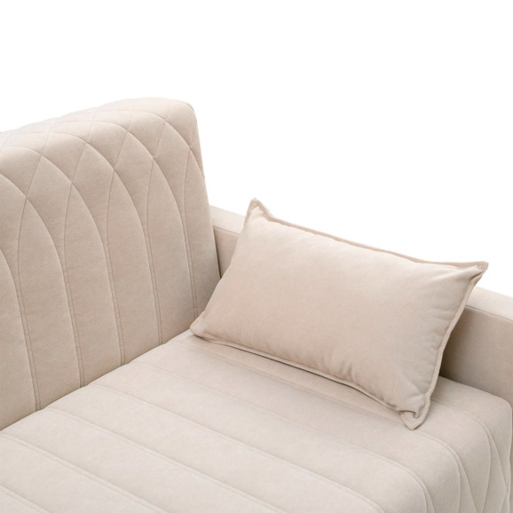 Диван-кровать Митчел Лео 122, светло-бежевый - фото 5