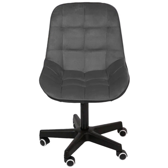 Стул Мускус, пластик, велюр, темно-серый, черный - фото 2