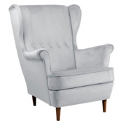 Фотография товара Кресло Herringbone, серебристый, ножки орех от компании ChiedoCover.