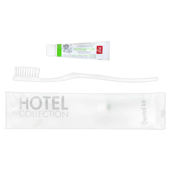 Зубной набор Hotel Collection, зубная щётка + зубная паста 5 г - фото 1