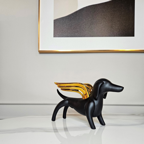 Статуэтка Angel dog black - фото 4