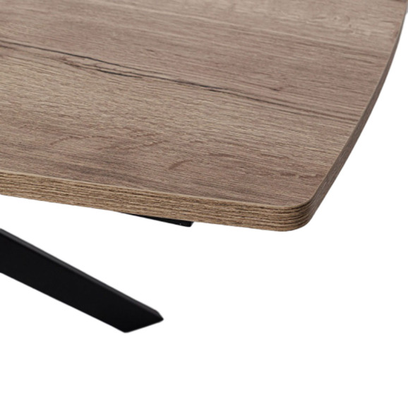 Обеденный стол Decorum раздвижной, дуб, черный Обеденный стол Decorum раздвижной, дуб, черный - фото 3