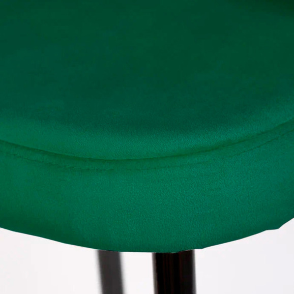 Стул Пиннате, барный, зеленый, черный, велюр - фото 9