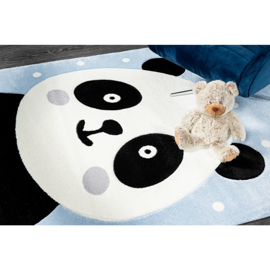 Турецкий ковёр синтетический MY LOVE панда, детский, голубой - фото 2