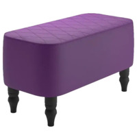 Фотография Банкетка Лотик, экокожа, фиолетовый от производителя ChiedoCover, картинка продукции, реальное фото товара Настоящее фото товара Банкетка Лотик, экокожа, фиолетовый, произведённого компанией ChiedoCover
