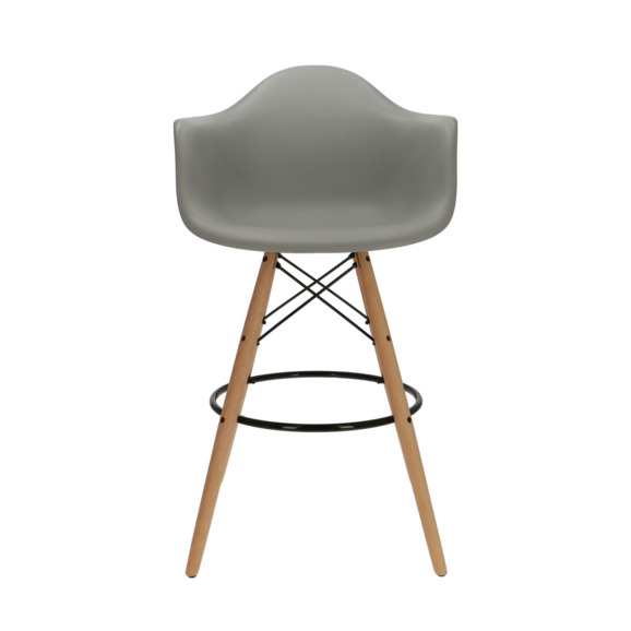  Кресло Eames DAW Барное Серое - фото 2
