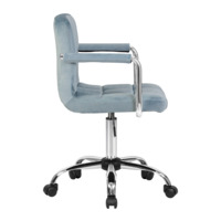 Офисное кресло Таварес, пудрово-голубой велюр