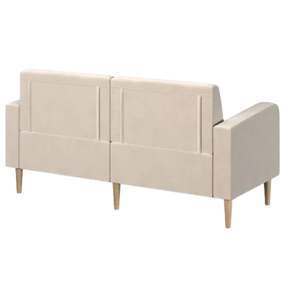 Диван Папилла, велюр, 162 см, бежевый - фото 3