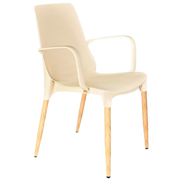 Стул Мунро, бежевый, светлый орех - фото 1