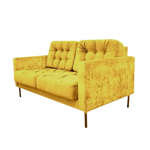 Диван Клик двухместный, золотой - фото 3