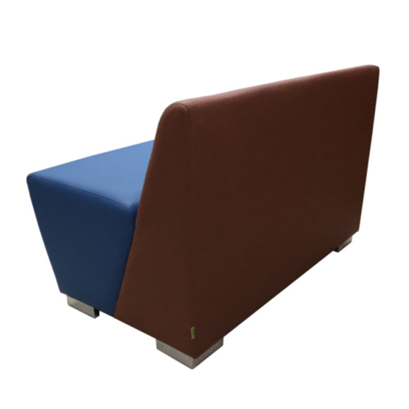 Секция Бальдор двухместная, коричнево-синяя - фото 4