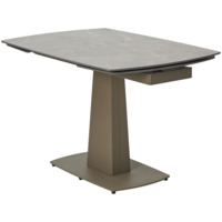 Настоящее фото товара Стол BALDE 140 MATT LATTE STONE SOLID CERAMIC / TAUPE, произведённого компанией ChiedoCover