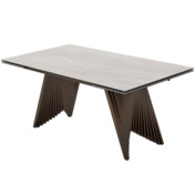 Фотография товара Стол IVAR 180 MARBLES TL-109 Серый мрамор, испанская керамика / Шоколадное золото каркас от компании ChiedoCover.