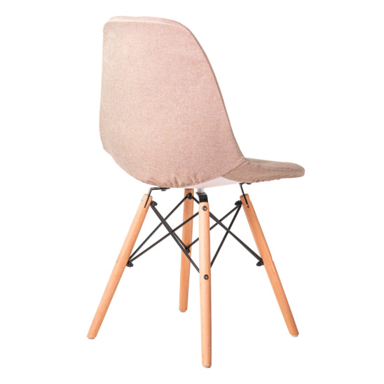 Чехол Е01 на стул Eames, уплотненный бежевый - фото 2