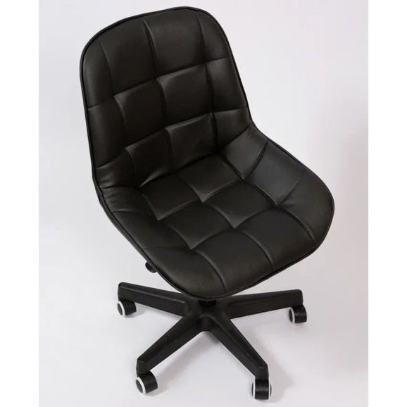 Стул Мускус, пластик, кожа, черный - фото 6