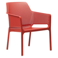Настоящее фото товара Кресло пластиковое Net Relax, коралловый, произведённого компанией ChiedoCover