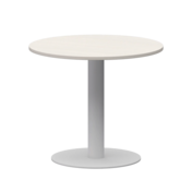 Фотография товара Стол круглый, ясень шимо, белый, D90 от компании ChiedoCover.