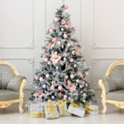 Ель дизайнерская украшенная Light Pink