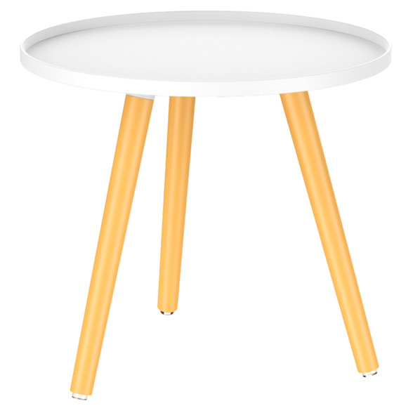 Стол журнальный Alvi, белый, бежевый - фото 1