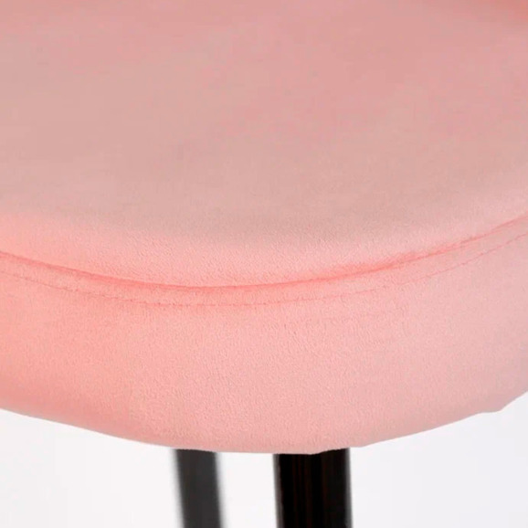 Стул Пиннате, барный, пудровый, черный, велюр - фото 9
