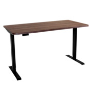 Фотография товара Стол с регулировкой высоты Lift, черный, ЛДСП дуб коричневый, 140x60 от компании ChiedoCover.