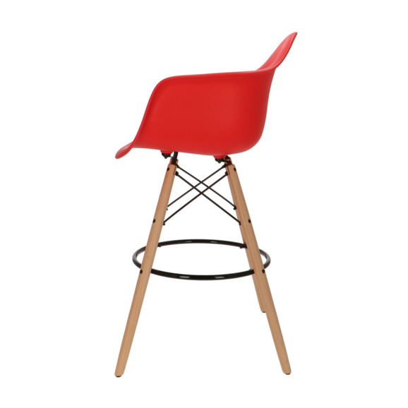  Кресло Eames DAW Барное Красное - фото 3