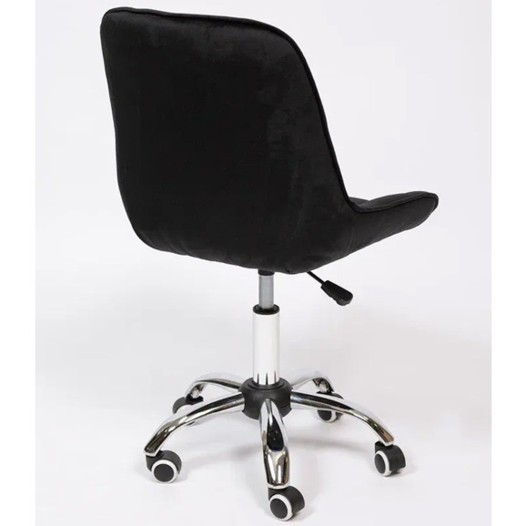 Стул Мускус, хром, черный, велюр - фото 4