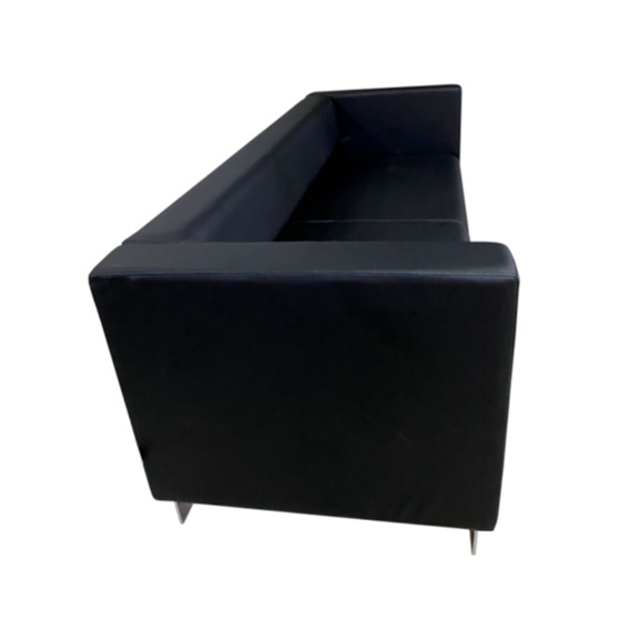 Диван Гидес трехместный, экокожа пегасо, черный Диван Гидес трехместный, экокожа пегасо, черный - фото 3